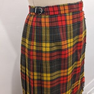 Buchanan Tartan Full Length Kilt- Red, Green and Yellow